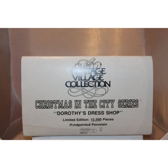 Dept 56 Christmas in the City - Dorothy's Dress Shop - Picture 7 of 8